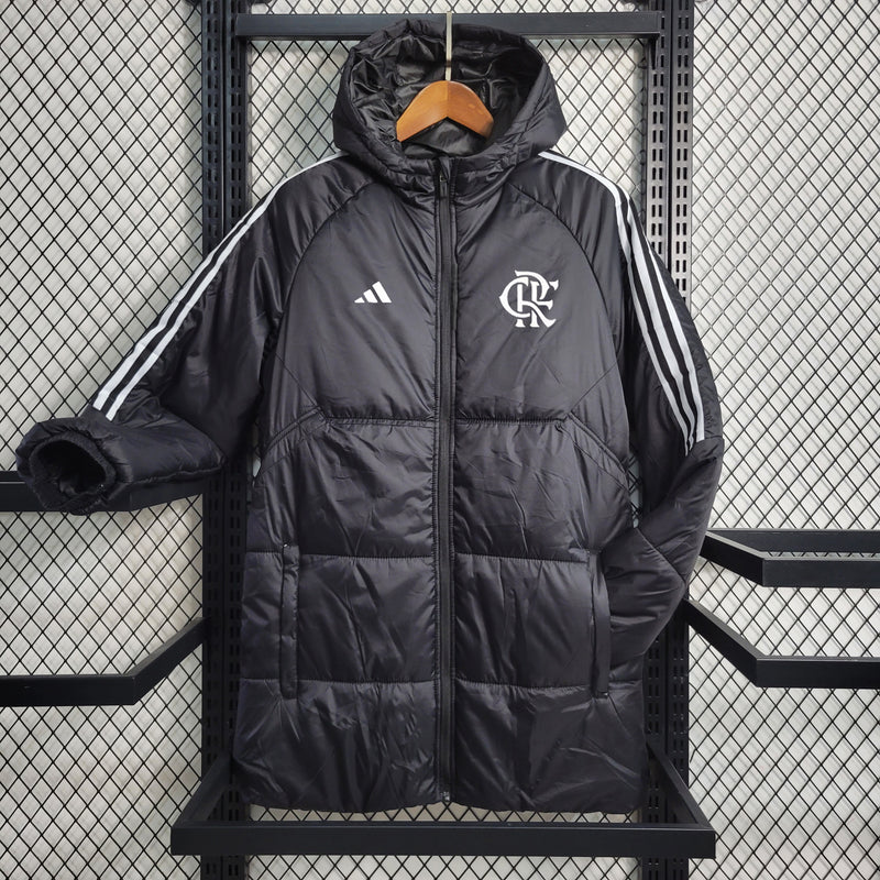 jaqueta de frio (bobojaco)-flamengo-preta-adidas-neymar-messi-cr7-futebol