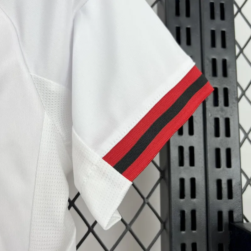 kit infantil-ajax-home-i-1-vermelho e branco-ziggo-adidas-25-26-neymar-messi-cr7-futebol