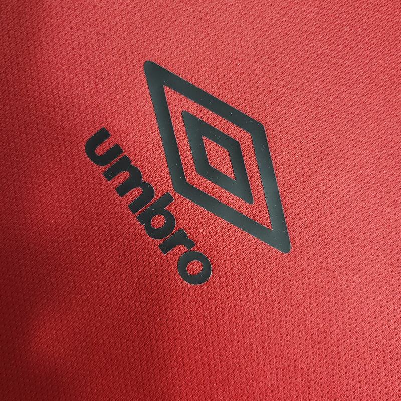 kit infantil-athletico paranaense-home-i-1-vermelho-umbro-23-24-neymar-messi-cr7-futebol