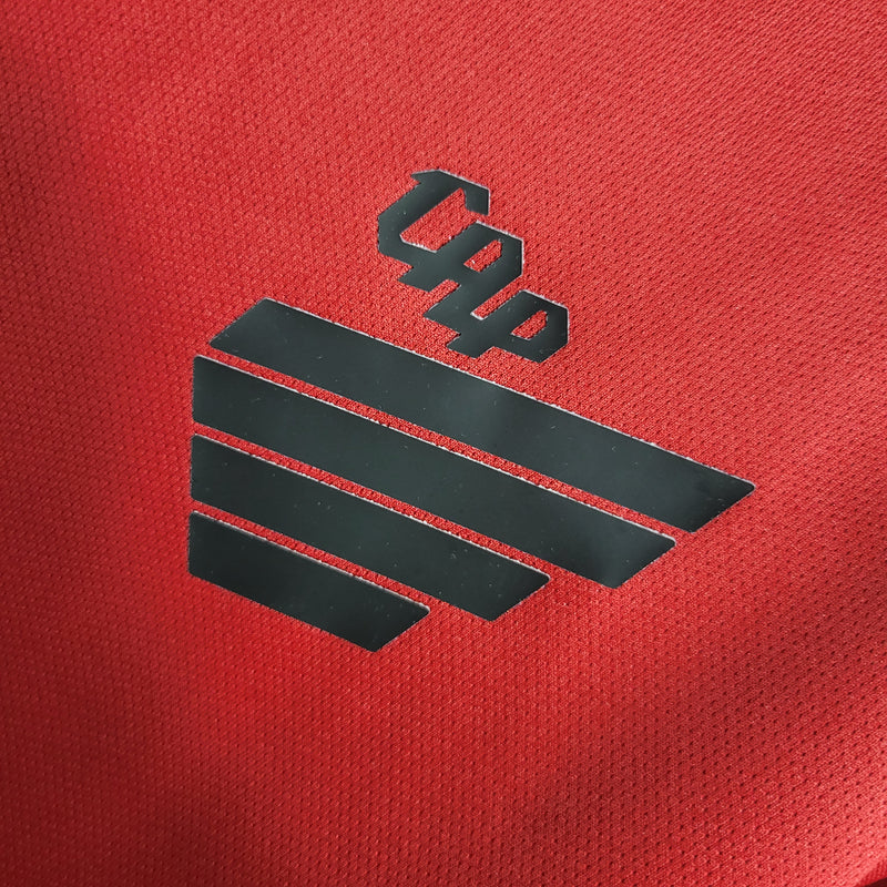 kit infantil-athletico paranaense-home-i-1-vermelho-umbro-23-24-neymar-messi-cr7-futebol