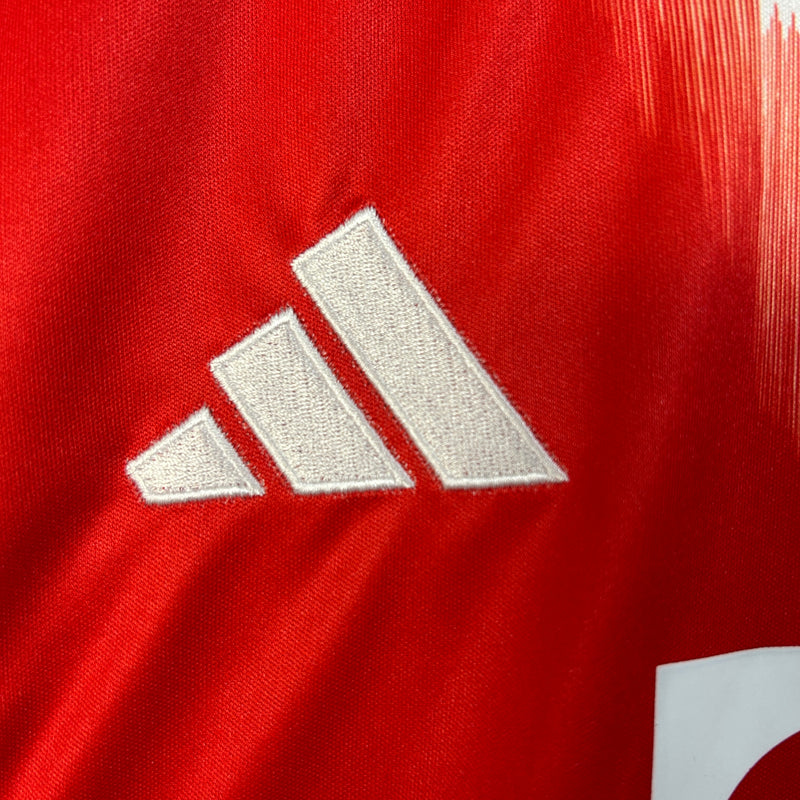 kit infantil- bayern de munique-home-i-1-vermelho-t-mobile-adidas-25-26-neymar-messi-cr7-futebol 