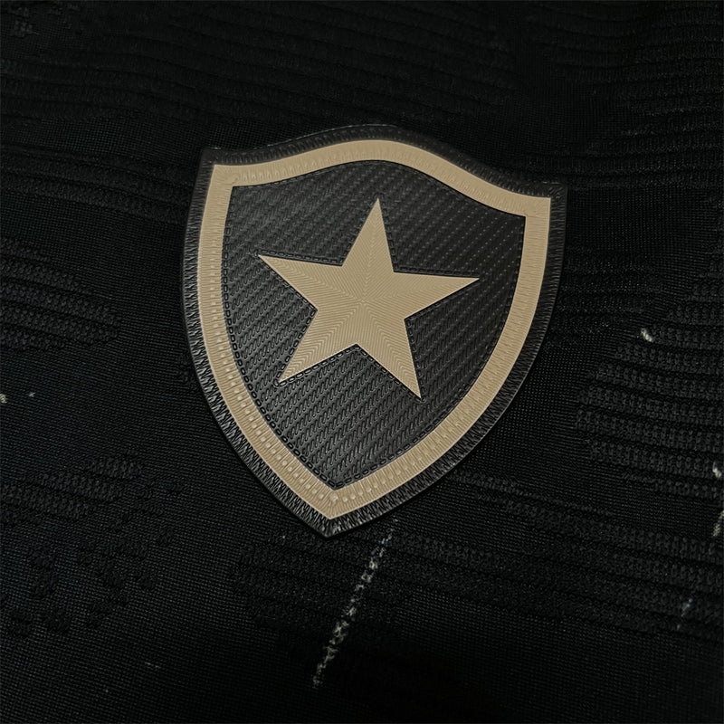 kit infantil-botafogo-away-ii-2-preta-reebok-24-25-neymar-messi-cr7-futebol
