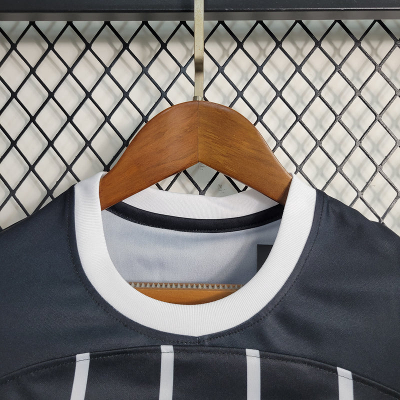 kit infantil-corinthians-away-ii-2-listrado-nike-23-24-neymar-messi-cr7-futebol