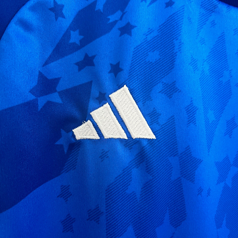 kit infantil-cruzeiro-home-i-1-azul-adidas-24-25-neymar-messi-cr7-futebol