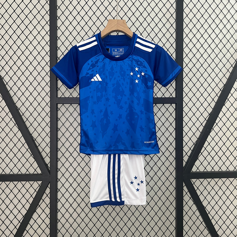 kit infantil-cruzeiro-home-i-1-azul-adidas-24-25-neymar-messi-cr7-futebol