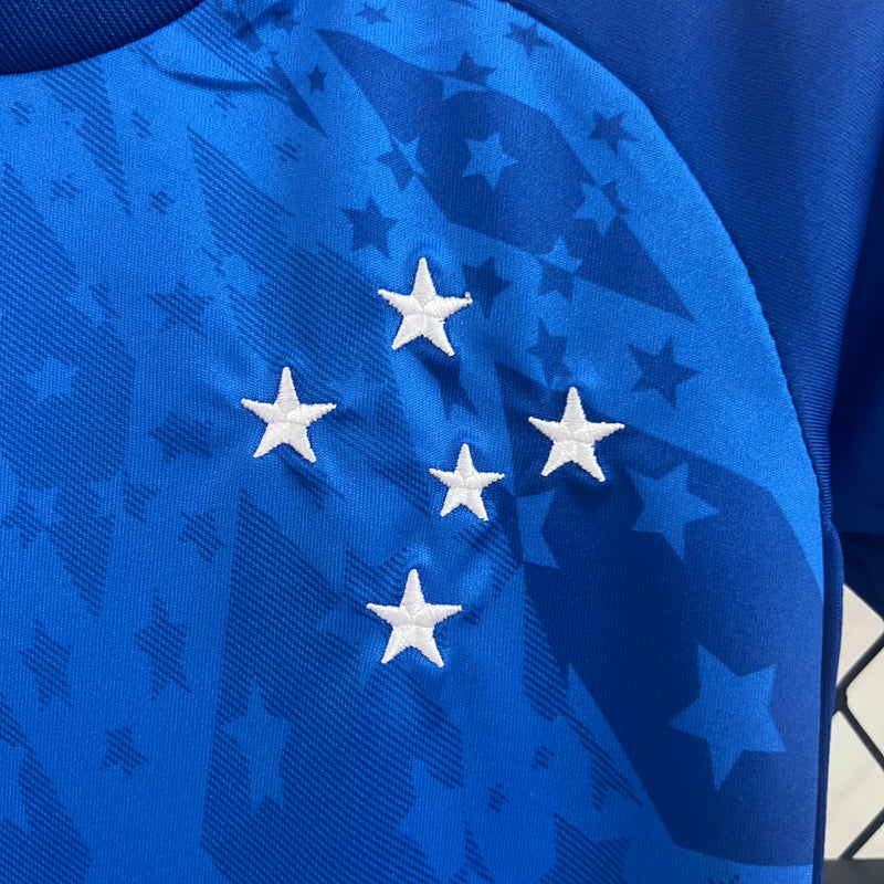 kit infantil-cruzeiro-home-i-1-azul-adidas-24-25-neymar-messi-cr7-futebol