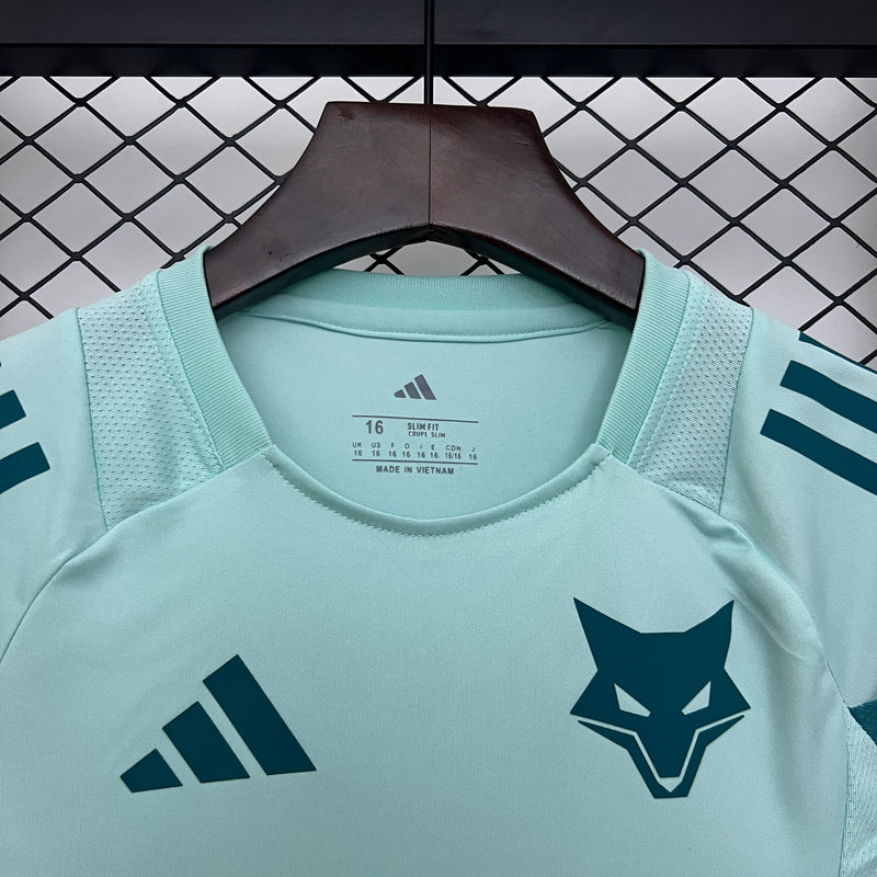 kit infantil-cruzeiro-training-verde-raposa-adidas-25-26-neymar-messi-cr7-futebol