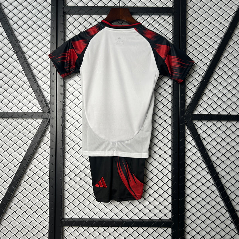 camisa-kit infantil-away-ii-2-branca-adidas-25-26-neymar-messi-cr7-futebol