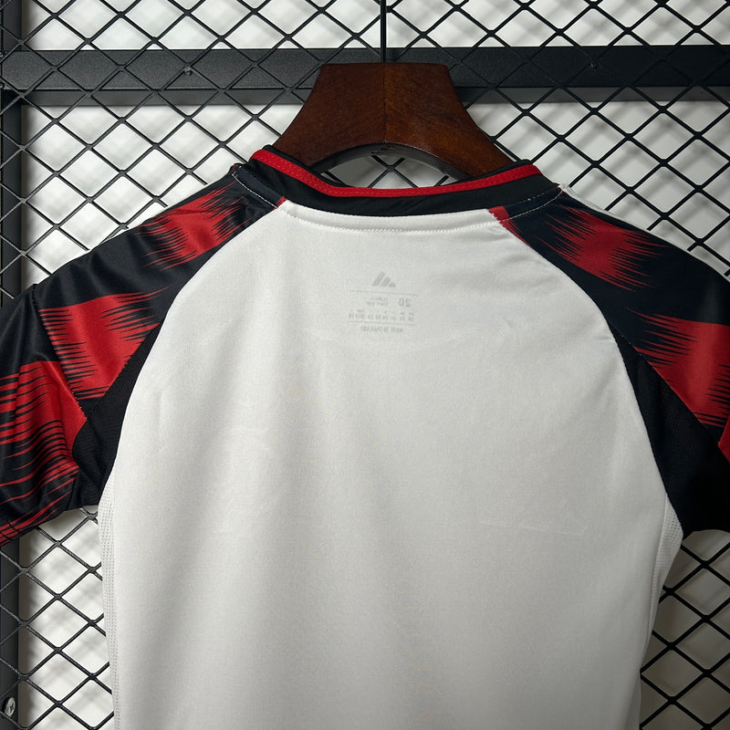 camisa-kit infantil-away-ii-2-branca-adidas-25-26-neymar-messi-cr7-futebol