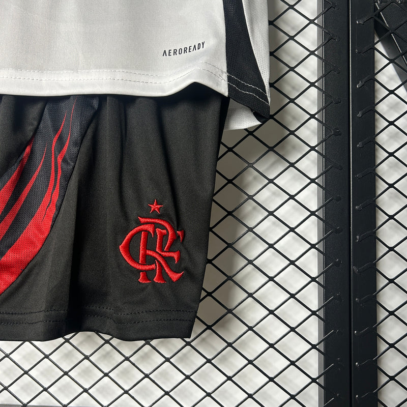 camisa-kit infantil-away-ii-2-branca-adidas-25-26-neymar-messi-cr7-futebol
