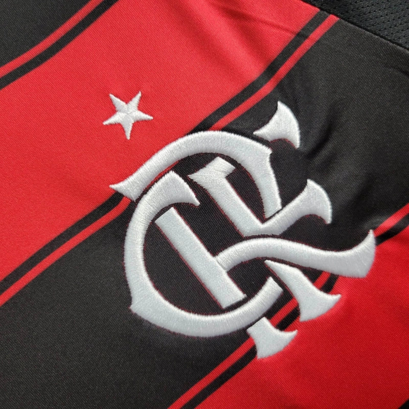 kit infantil-flamengo-home-i-1-rubro negro-adidas-25-26-neymar-messi-cr7-futebol