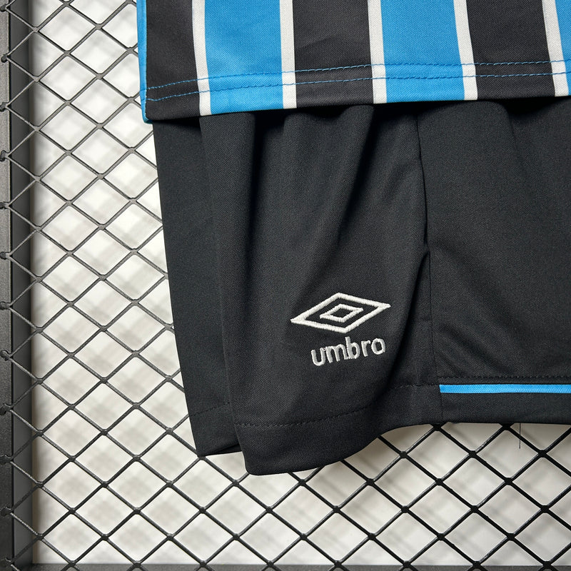 kit infantil-grêmio-home-i-1-tricolor-banrisul-umbro-25-26-neymar-messi-cr7-futebol