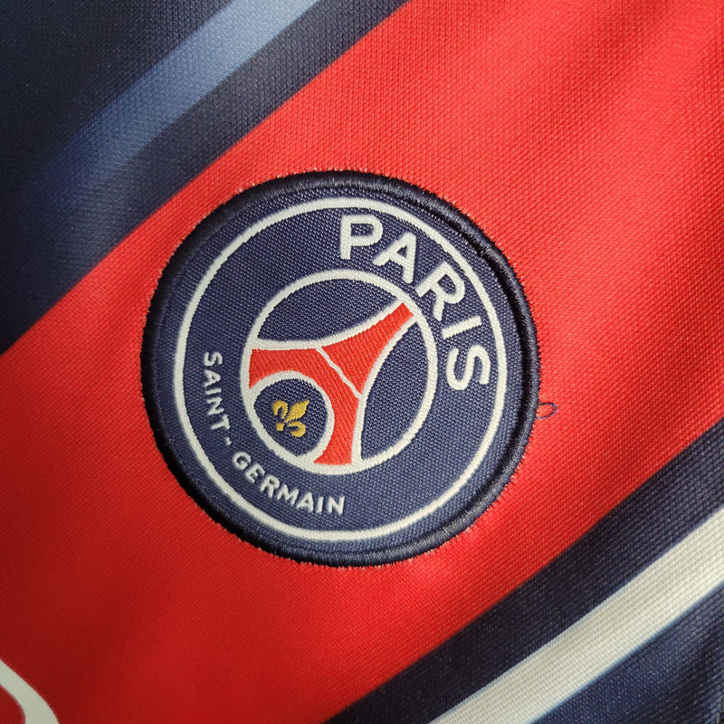 kit infantil-psg-home-i-1-azul-qatar ariways-nike-23-24-neymar-messi-cr7-futebol