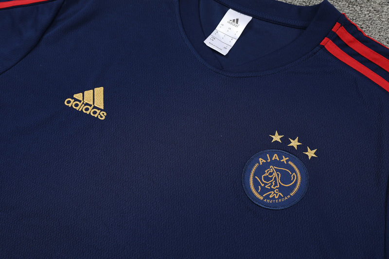 kit treino-ajax-azul-adidas-22-23-neymar-messi-cr7-futebol 