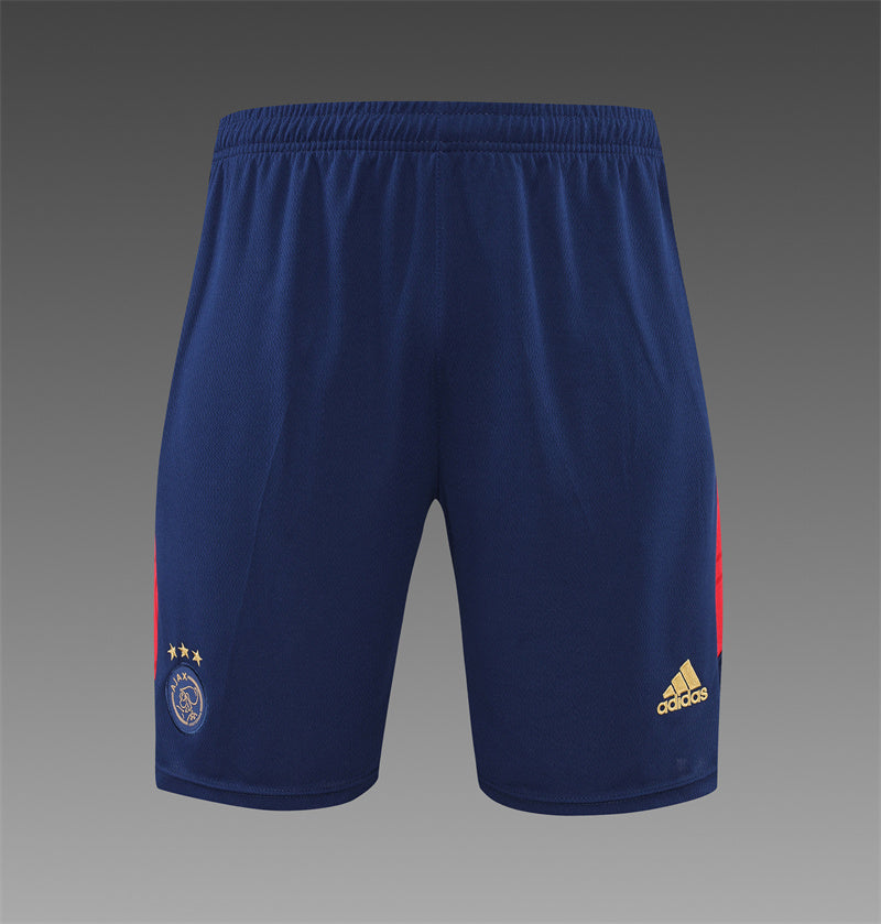 kit treino-ajax-vermelho e azul-adidas-23-24-neymar-messi-cr7-futebol