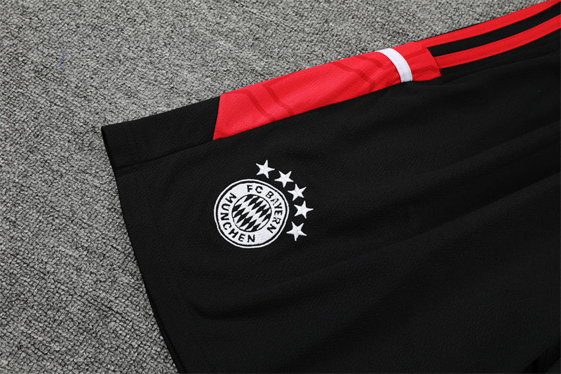 kit treino-bayern de munique-vermelho e preto-adidas-neymar-messi-cr7-futebol