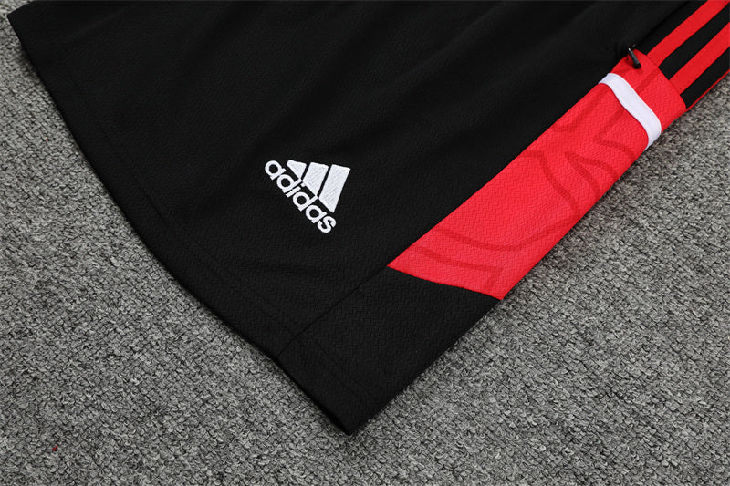 kit treino-bayern de munique-vermelho e preto-adidas-neymar-messi-cr7-futebol