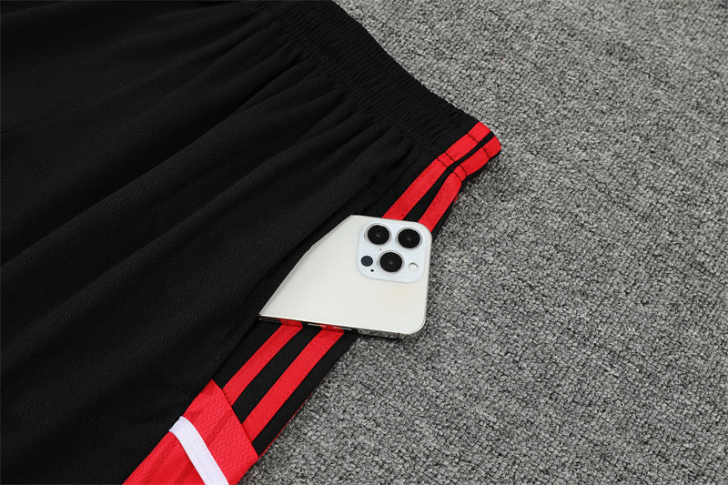 kit treino-bayern de munique-vermelho e preto-adidas-neymar-messi-cr7-futebol
