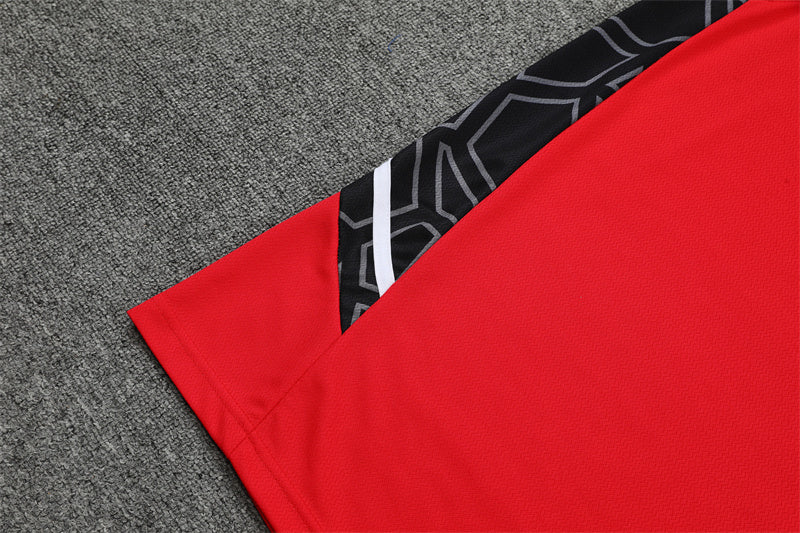 kit treino-bayern de munique-vermelho e preto-adidas-neymar-messi-cr7-futebol