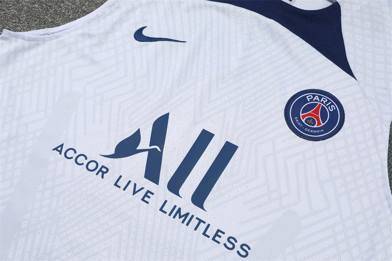 kit treino-psg-branco e azul-all-nike-23-24-neymar-messi-cr7-futebol