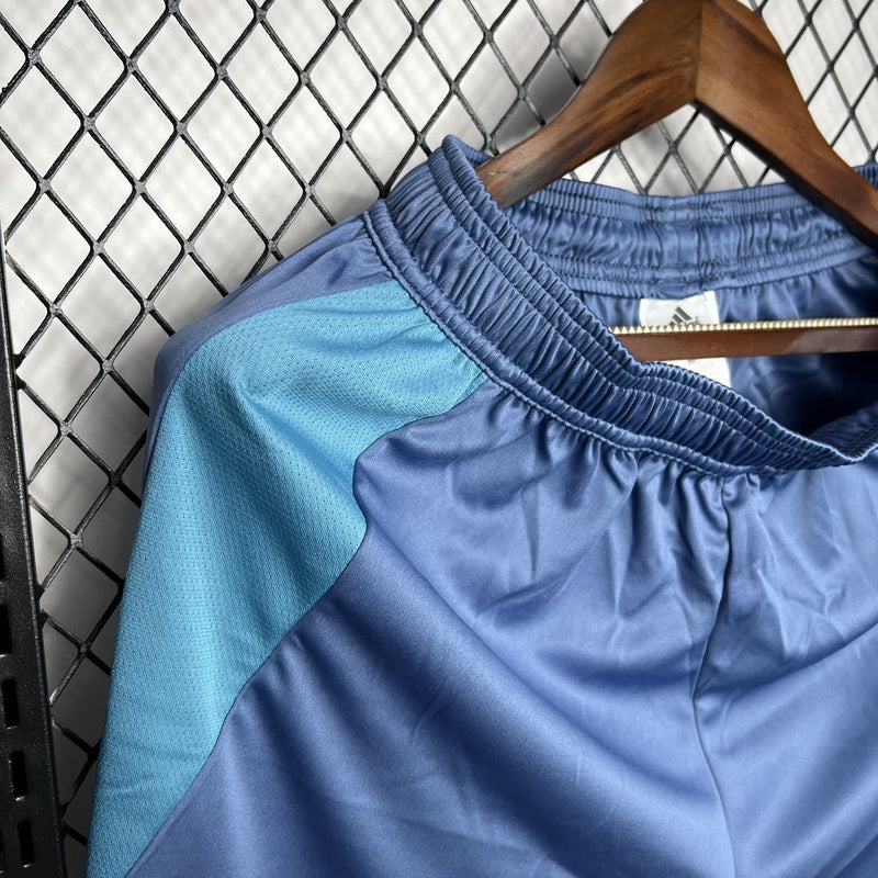 shorts-ajax-away-azul-adidas-24-25-neymar-messi-cr7-futebol 