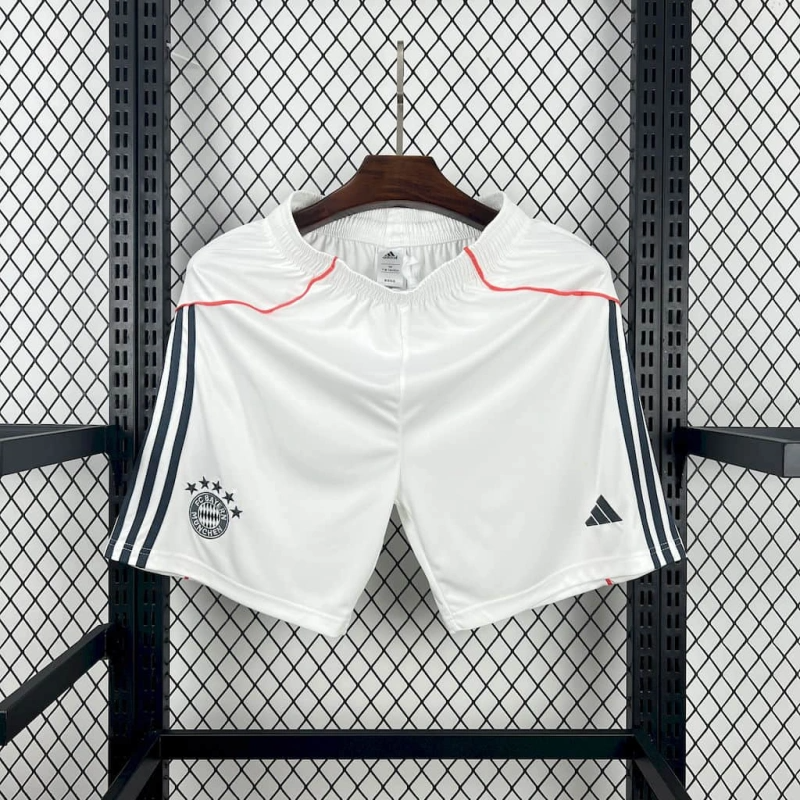 shorts-bayern de munique-away-ii-2-branco-adidas-25-26-neymar-messi-cr7-futebol 