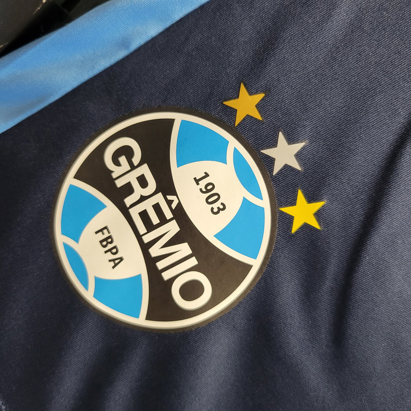 shorts-grêmio-azul-umbro-23-24-neymar-messi-cr7-futebol