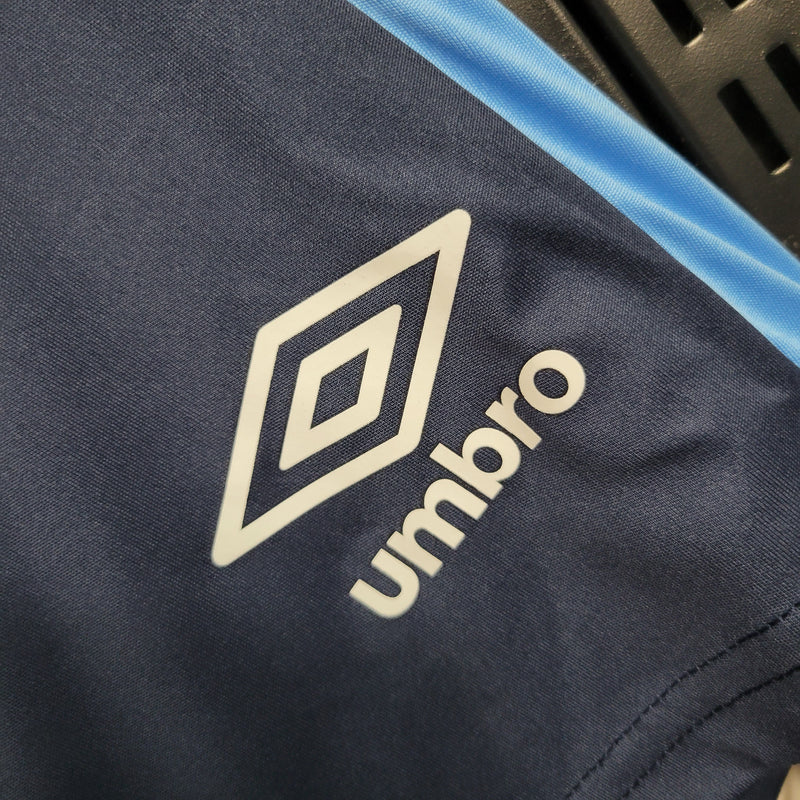 shorts-grêmio-azul-umbro-23-24-neymar-messi-cr7-futebol 